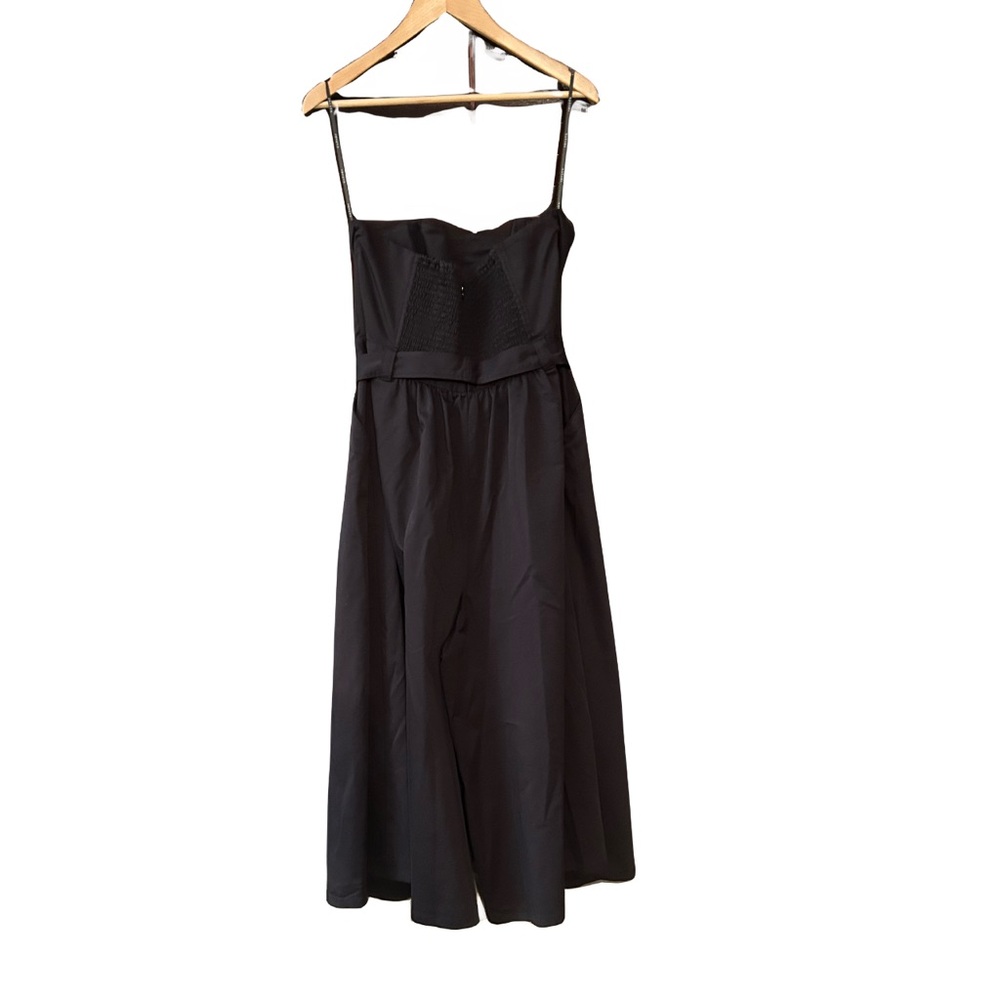 Natori Women’s XL Black Strapless Wide-Leg Cropped Jumpsuit - Picture 3 of 10